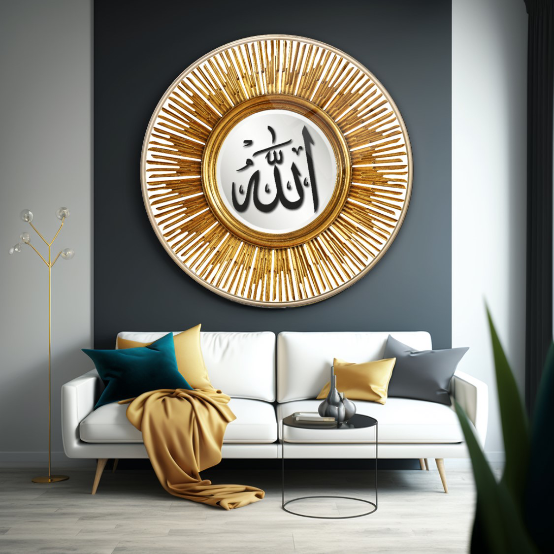 Allah Lafzı Yuvarlak Cam Tablo | Hediyelik, Dekoratif, Ofis, Mutf Allah Lafzı Yuvarlak Cam Tablo | Hediyelik, Dekoratif, Ofis, Mutf
