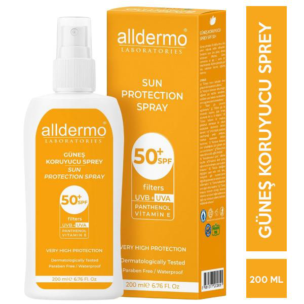 Alldermo Güneş Koruyucu Sprey SPF50+ 200 ml