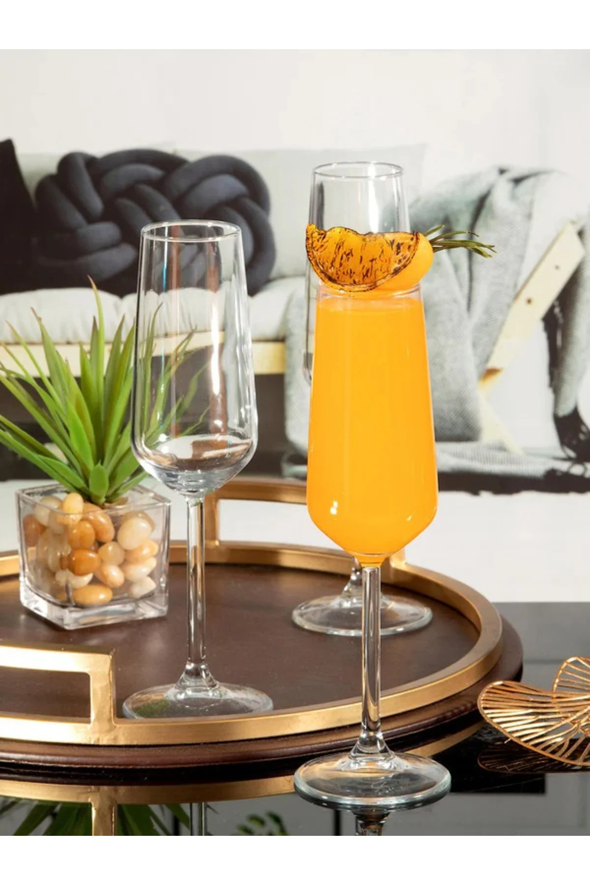 ALLEGRA GLASS CHAMPAGNE STEMWARE 6 PCSSET ALLEGRA GLASS CHAMPAGNE STEMWARE 6 PCSSET