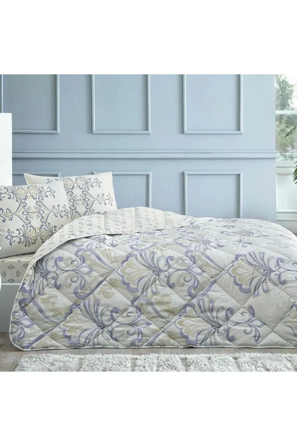 Allen Ranforce Çift Kişilik Yorgan Seti Kahve