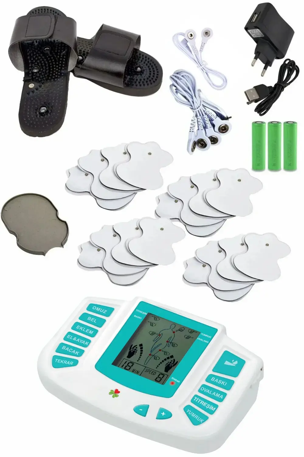 Allife 16 Pedli Ve Terlikli Fizik Tedavi Tens Cihazı Masaj Aleti