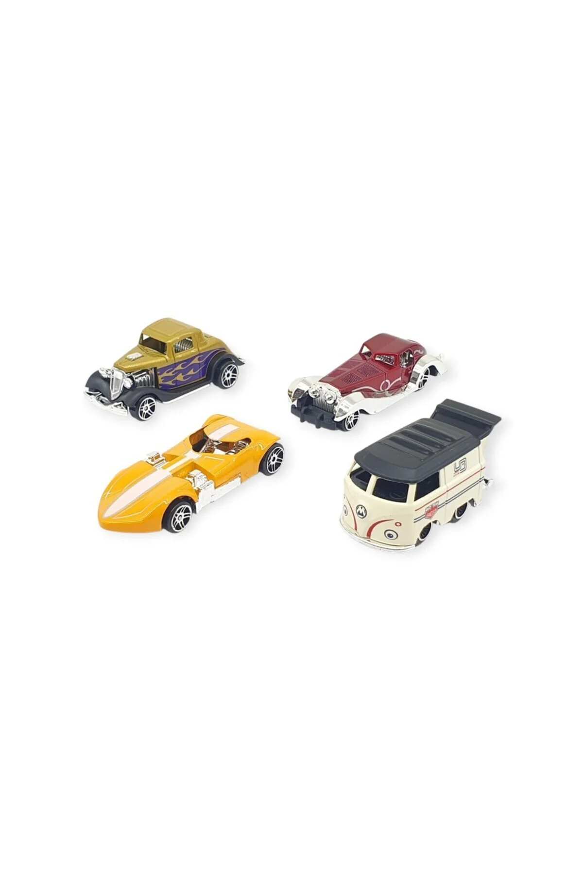 Alloy Racer 4'lü Araç Seti - 780-413 (Lisinya)