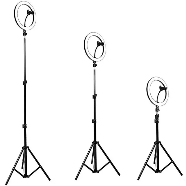 ALLY 10 İnch  Halka Led Tripod(1.30M)Youtuber Video Selfie Stüdyo Makyaj Işığı-1852