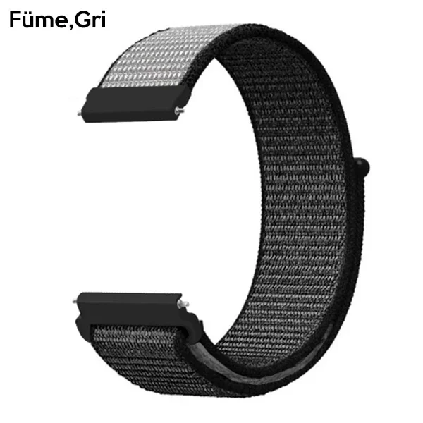 ALLY 20MM Huawei Watch Galaxy Watch Classic Kayış Kordon Nylon Loop-1852 ALLY 20MM Huawei Watch Galaxy Watch Classic Kayış Kordon Nylon Loop-1852