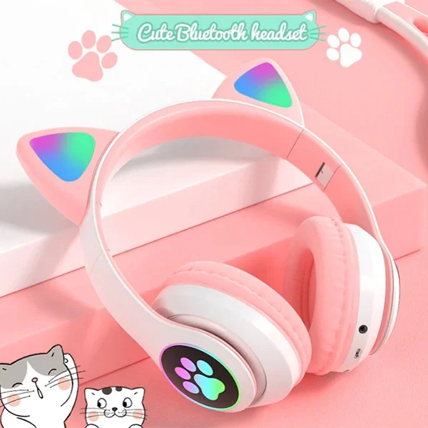 ALLY 23M Kedi Kulak Kulaküstü Bluetooth 5.0 Kablosuz Kulaklık Led Işıklı-1852 ALLY 23M Kedi Kulak Kulaküstü Bluetooth 5.0 Kablosuz Kulaklık Led Işıklı-1852
