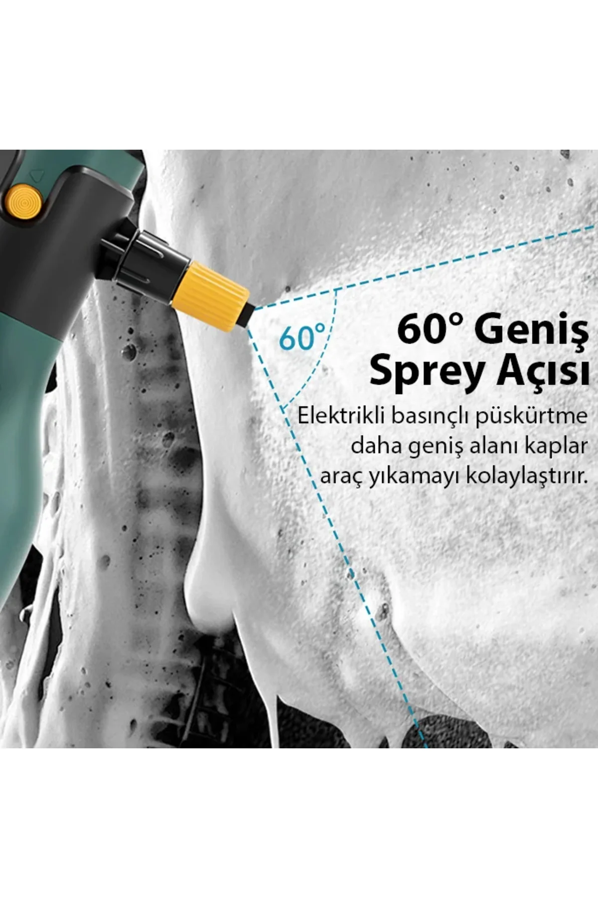 Ally 2L Yüksek Basınçlı Şarjlı Köpük Makinası Oto Yıkama Pompası Ally 2L Yüksek Basınçlı Şarjlı Köpük Makinası Oto Yıkama Pompası