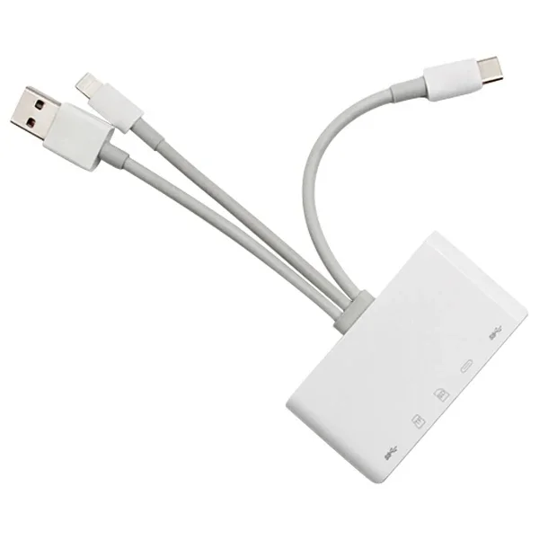 ALLY 3 İN1  İPhone+Usb C+ Usb A Kamera Okuyucu Kart Okuyucu-1852
