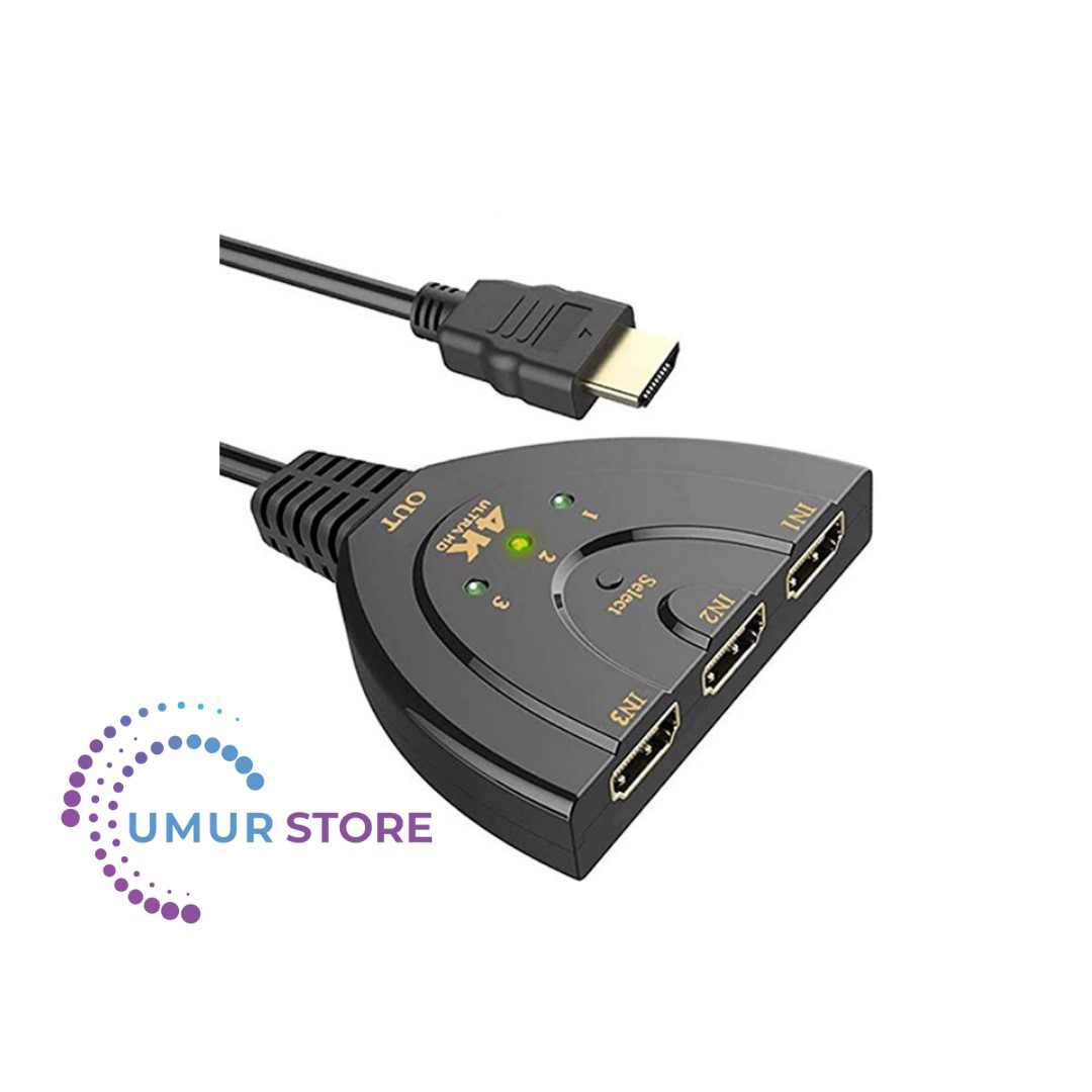 Herz Ally 3 Port Hdmı Çoklayıcı Full Hd Hdmi Switch Herz Ally 3 Port Hdmı Çoklayıcı Full Hd Hdmi Switch