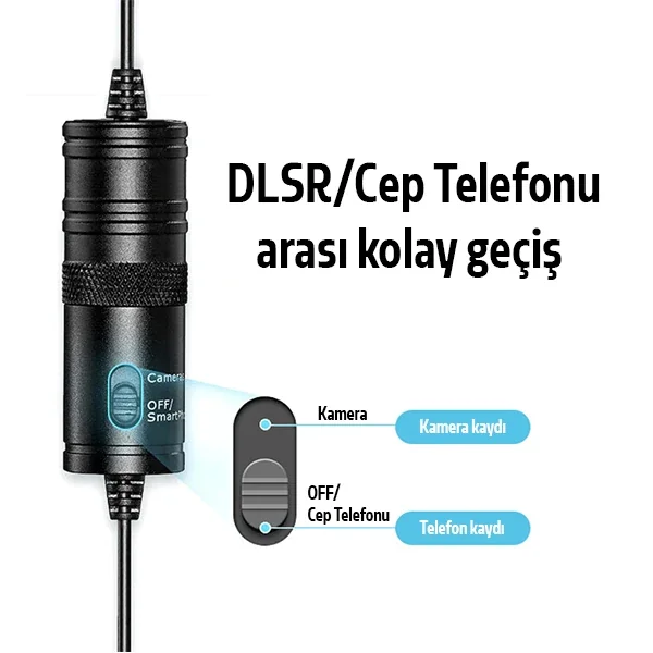 ALLY 3.5MM Universal Lavalier Kablolu Yaka Mikrofonu 6 Metre-1852 ALLY 3.5MM Universal Lavalier Kablolu Yaka Mikrofonu 6 Metre-1852