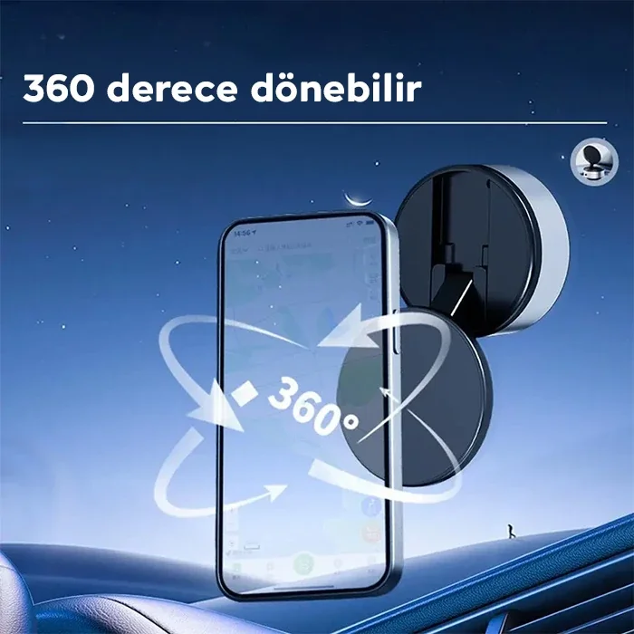 Ally 360° Ayarlanabilir Vakumlu Araç Oto Telefon Tutucu-1852
