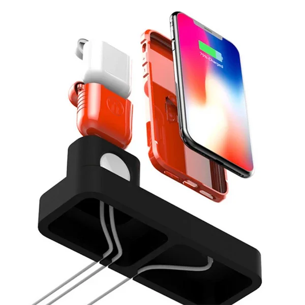 Ally 3in1 Charging Base İPhone+ İwatch+ İPods Silikon Şarj Standı-1852