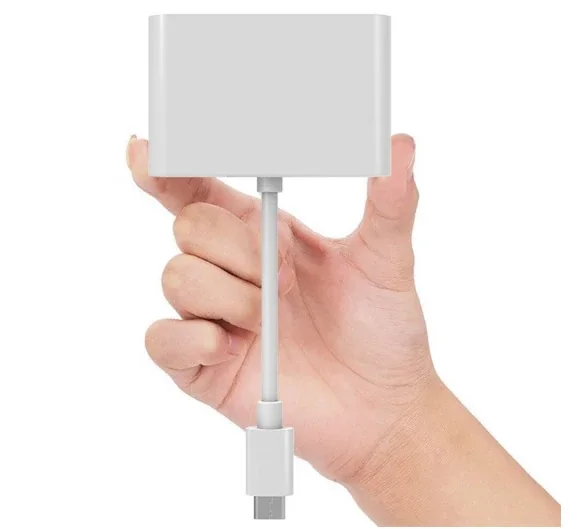 ALLY 4k Type C Hdmi Görüntü Aktarıcı 3 İn1 Şarj Usb Çıkışlı Kablo-1852