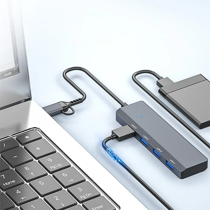 ALLY ADS-305D 4in1 USB/Type-C to 4X USB3.0 HUB Çoğaltıcı Çevirici Dönüştürücü Adaptör-1852 ALLY ADS-305D 4in1 USB/Type-C to 4X USB3.0 HUB Çoğaltıcı Çevirici Dönüştürücü Adaptör-1852