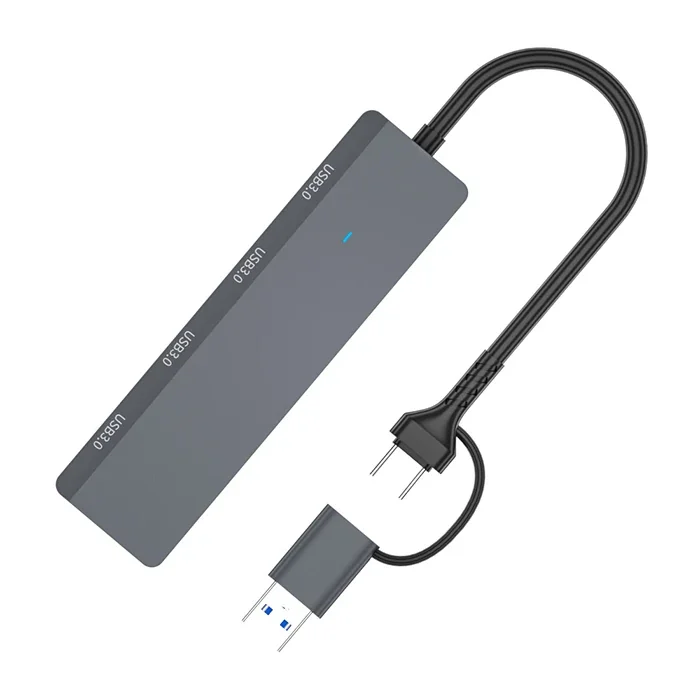 ALLY ADS-305D 4in1 USB/Type-C to 4X USB3.0 HUB Çoğaltıcı Çevirici Dönüştürücü Adaptör-1852 ALLY ADS-305D 4in1 USB/Type-C to 4X USB3.0 HUB Çoğaltıcı Çevirici Dönüştürücü Adaptör-1852