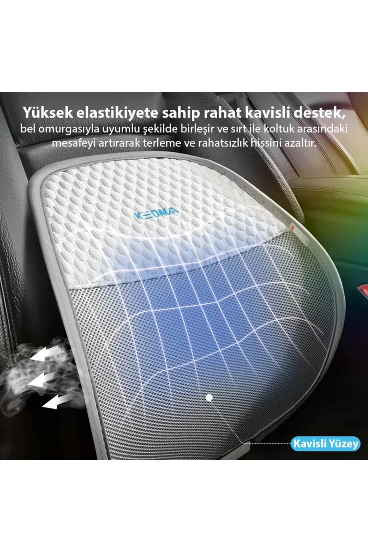 Ally Airmesh Ergonomik Bel Destek Minderi – Araba Ve Ofis İçin Sı Ally Airmesh Ergonomik Bel Destek Minderi – Araba Ve Ofis İçin Sı