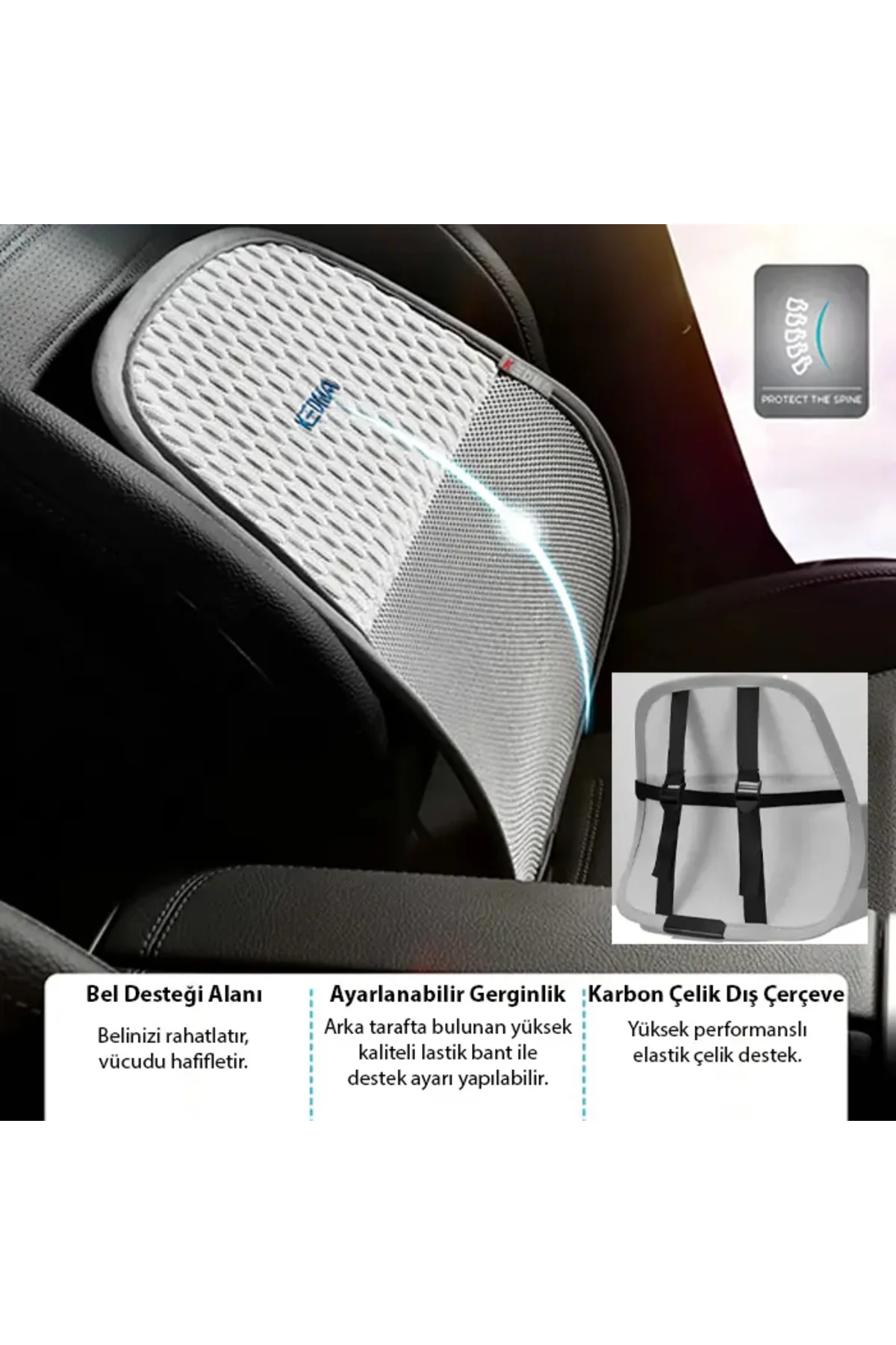 Ally Airmesh Ergonomik Bel Destek Minderi – Araba Ve Ofis İçin Sı Ally Airmesh Ergonomik Bel Destek Minderi – Araba Ve Ofis İçin Sı