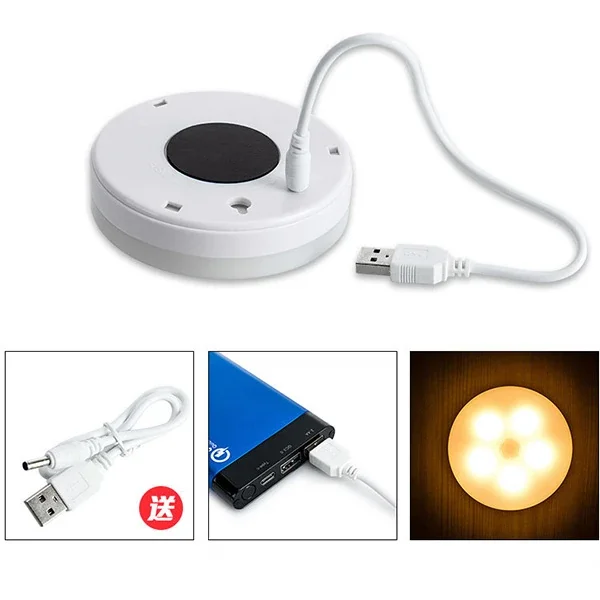 ALLY Akıllı Led Sensorlu Otomatik Usb Şarj Edilebilir Gece Lambası Led-1852