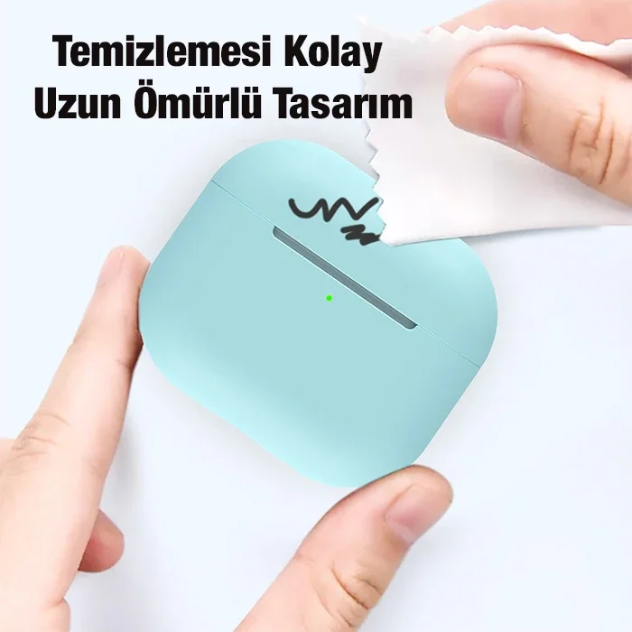 Ally Apple Airpods 3 için Ultra İnce Koruma Silikon Kulaklık Kılıfı-1852