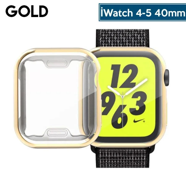 Ally Apple İWatch  40mm 360 Koruma Ultra Slim Silikon Kılıf-1852