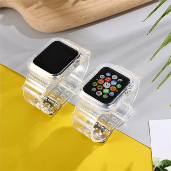 ALLY Apple Watch 6-SE-5-4 44mm / 3-2-1 42mm Kayış Kordon Kılıf Silikon-1852 ALLY Apple Watch 6-SE-5-4 44mm / 3-2-1 42mm Kayış Kordon Kılıf Silikon-1852