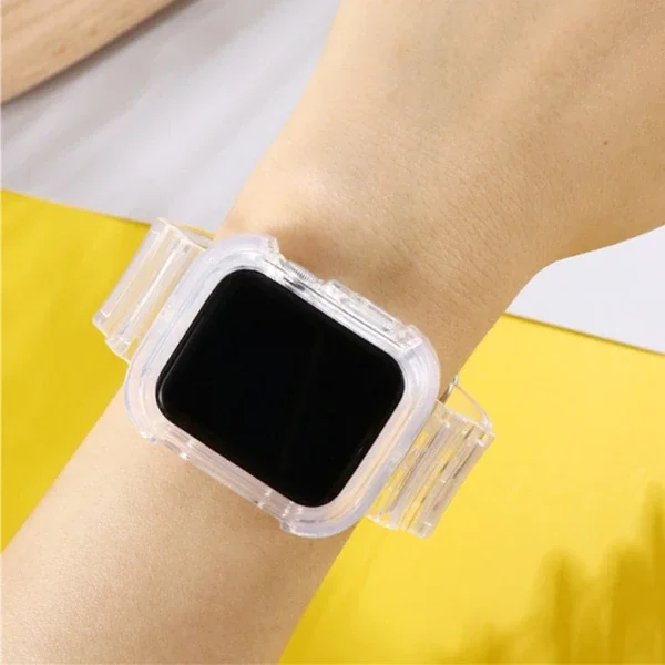 ALLY Apple Watch 6-SE-5-4 44mm / 3-2-1 42mm Kayış Kordon Kılıf Silikon-1852 ALLY Apple Watch 6-SE-5-4 44mm / 3-2-1 42mm Kayış Kordon Kılıf Silikon-1852