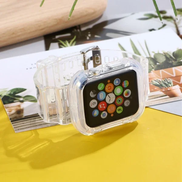 ALLY Apple Watch 6-SE-5-4 44mm / 3-2-1 42mm Kayış Kordon Kılıf Silikon-1852 ALLY Apple Watch 6-SE-5-4 44mm / 3-2-1 42mm Kayış Kordon Kılıf Silikon-1852