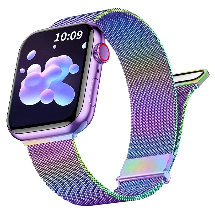 Ally Apple Watch 7-8 45mm 6-5-4 44mm Kayış Kordon Metal Milano Loop 3-2-1 42mm-1852