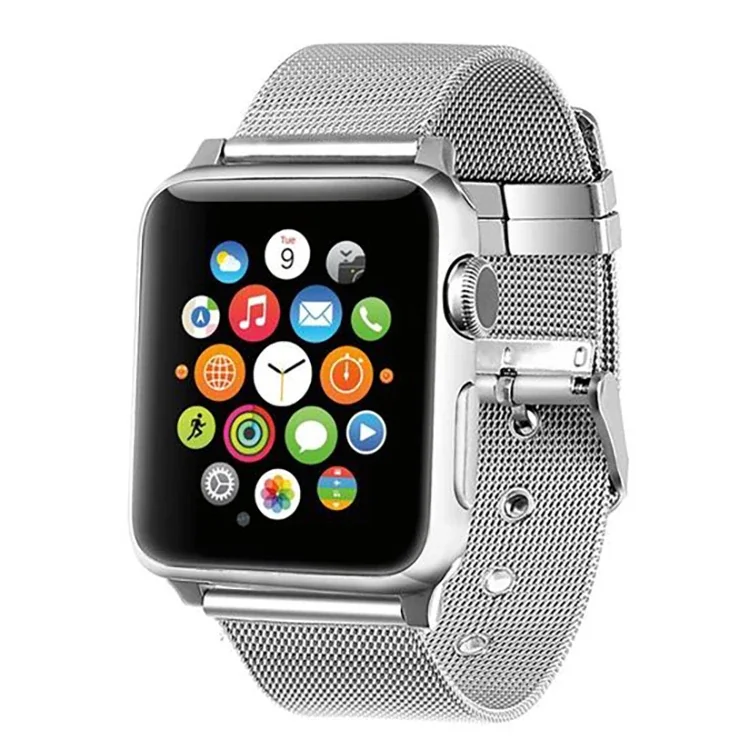 Ally Apple Watch 7-8 45mm 6-5-4 44mm Watch Ultra 49mm Kayış Kordon Çelik Klasik Toka 3-2-1 42mm-1852
