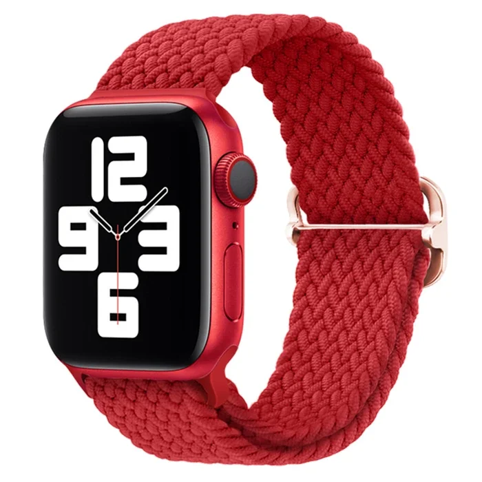 Ally Apple Watch 7-8 41mm 6-5-4 40mm Japon Tokalı Elastik Kayış Kordon 3-2-1 38mm-1852