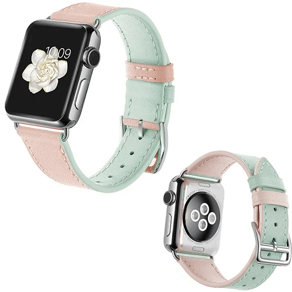 Ally Apple Watch Hakiki Deri Kayış Kordon - 7-8, 6-5-4, 3-2-1 Boyutlar (49mm, 45mm, 44mm, 42mm)
