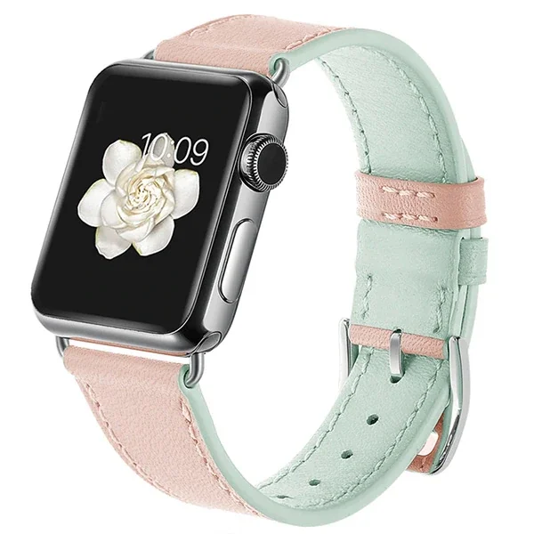 Ally Apple Watch Hakiki Deri Kayış Kordon - 7-8, 6-5-4, 3-2-1 Boyutlar (49mm, 45mm, 44mm, 42mm)