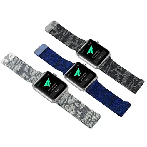 Ally Apple Watch Metal Milano Loop Kamuflaj Kayış Kordon - 45mm 44mm 42mm