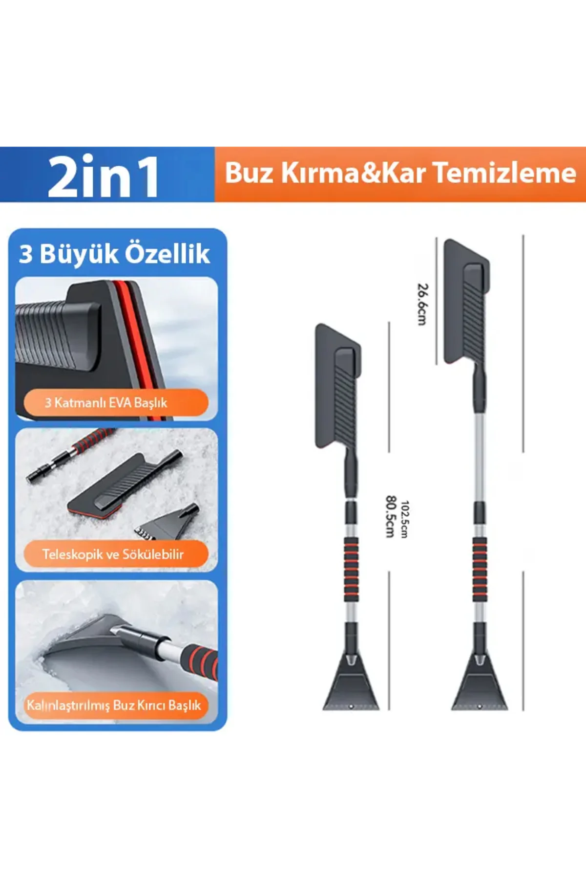 Ally Araba Kar Fırçası Kar Küreği Teleskopik Döndürülebilir Araç Ally Araba Kar Fırçası Kar Küreği Teleskopik Döndürülebilir Araç