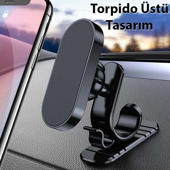 ALLY Araç içi Mıknatıslı Torpido Üstü Cep Telefonu Tutucu-1852 ALLY Araç içi Mıknatıslı Torpido Üstü Cep Telefonu Tutucu-1852