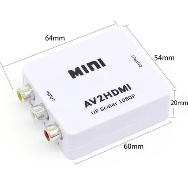 ALLY Av To HDMI Mini Switch Rca Composit Audio Video HDMI Görüntü Çevirici Full Hd ve 720P Dönüştürü-1852 ALLY Av To HDMI Mini Switch Rca Composit Audio Video HDMI Görüntü Çevirici Full Hd ve 720P Dönüştürü-1852