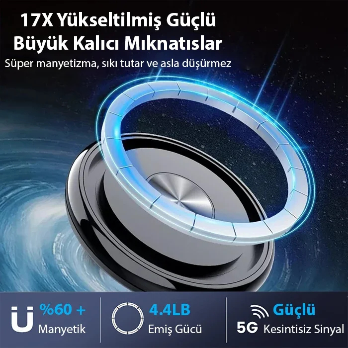 ALLY Ayarlanabilir Araç İçi Torpido Üstü Manyetik Telefon Tutucu-1852
