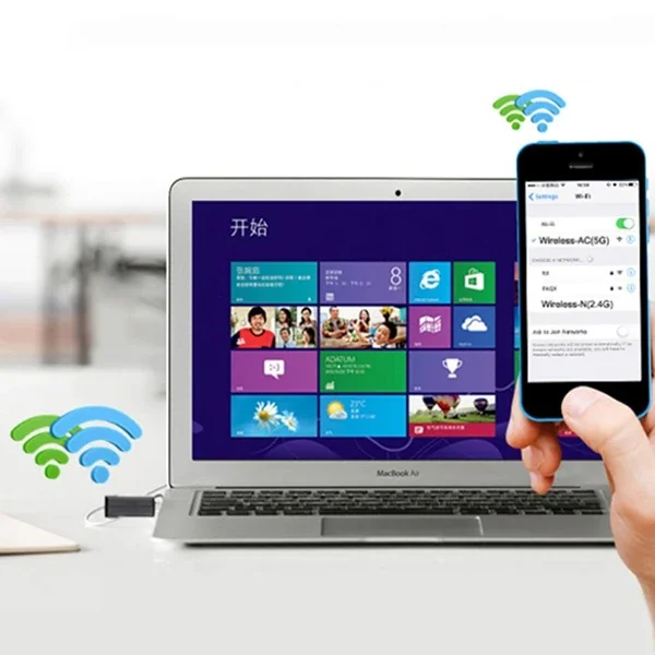 ALLY Çift Bant 600 Mbps 2.4 GHz +5 GHz USB Kablosuz Wifi Adaptör-1852 ALLY Çift Bant 600 Mbps 2.4 GHz +5 GHz USB Kablosuz Wifi Adaptör-1852