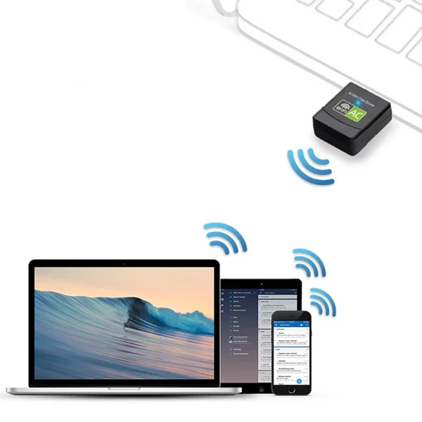 ALLY Çift Bant 600 Mbps 2.4 GHz +5 GHz USB Kablosuz Wifi Adaptör-1852 ALLY Çift Bant 600 Mbps 2.4 GHz +5 GHz USB Kablosuz Wifi Adaptör-1852