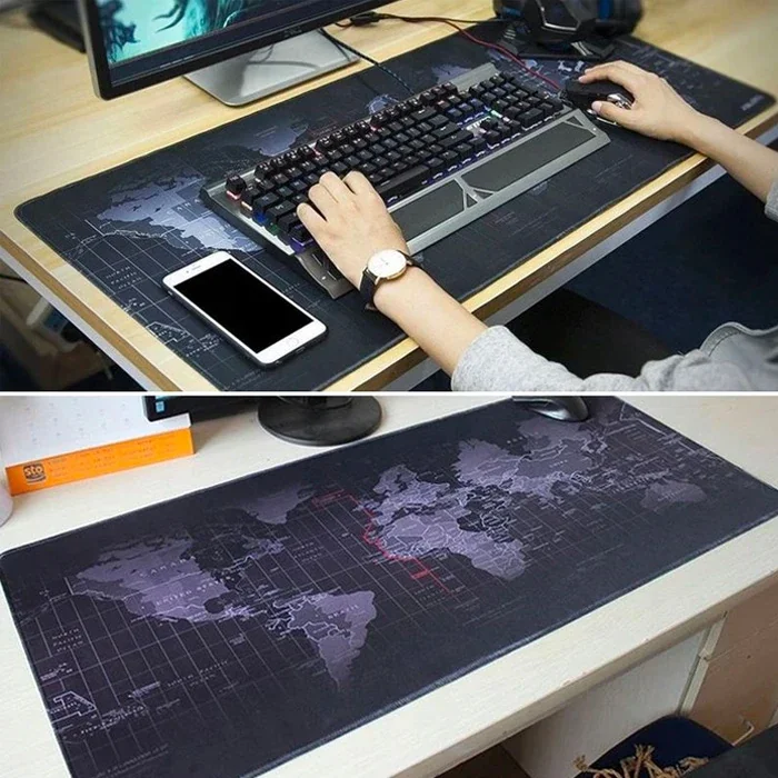 ALLY Dünya Desenli RGB Led Işıklı Oyuncu Mouse Pad 300*800*4MM-1852