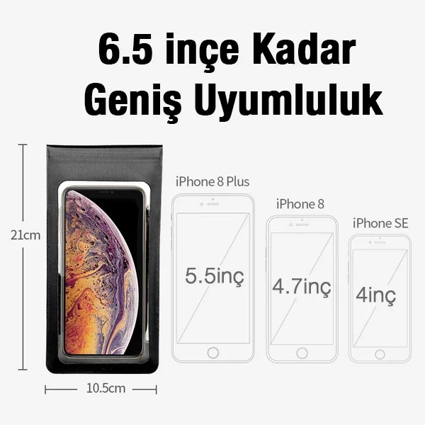 ALLY F1-C Su Geçirmez Bisiklet Gidon Telefon Tutucu-1852