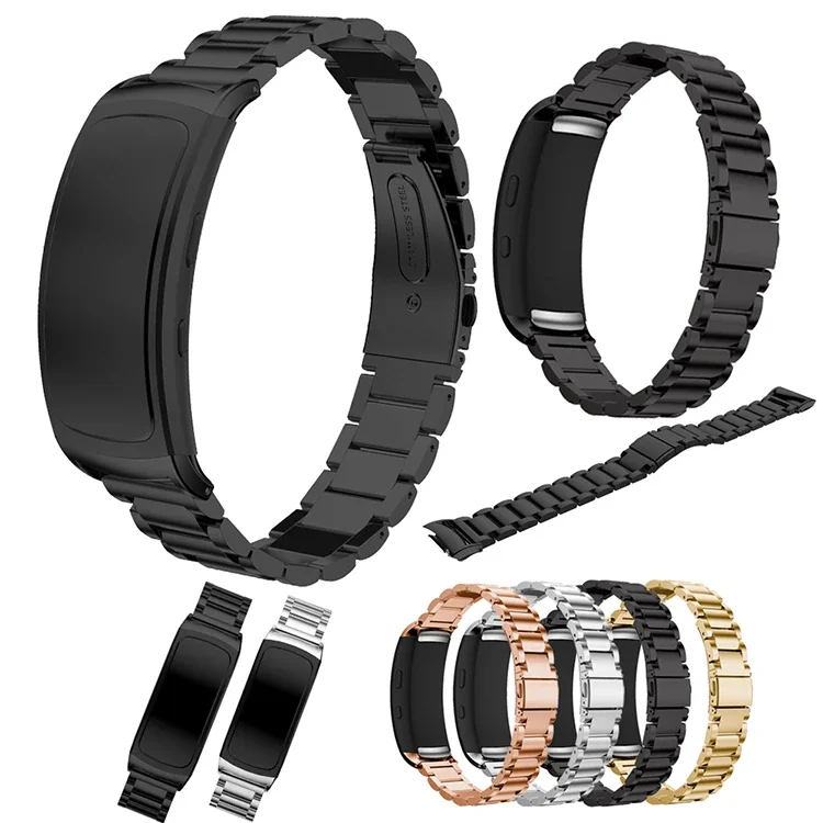 Ally Gear Fit 2 Sm-R360 Paslanmaz Çelik 3 Bakla Kayış Kordon - Dayanıklı ve Şık Saat Kayışı