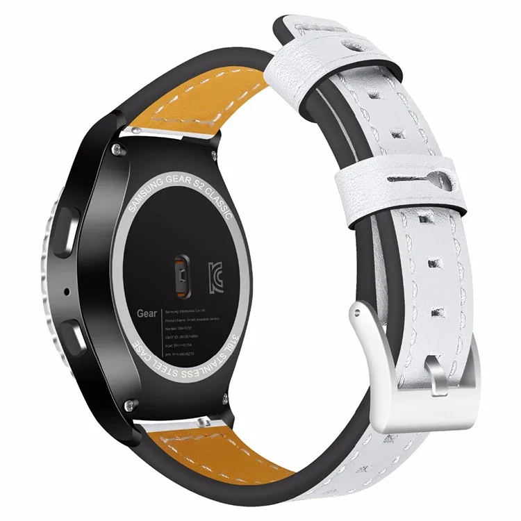 Ally Gear S3 Watch 4 46mm Classic Frontier Deri Dişli Kayış Kordon-1852