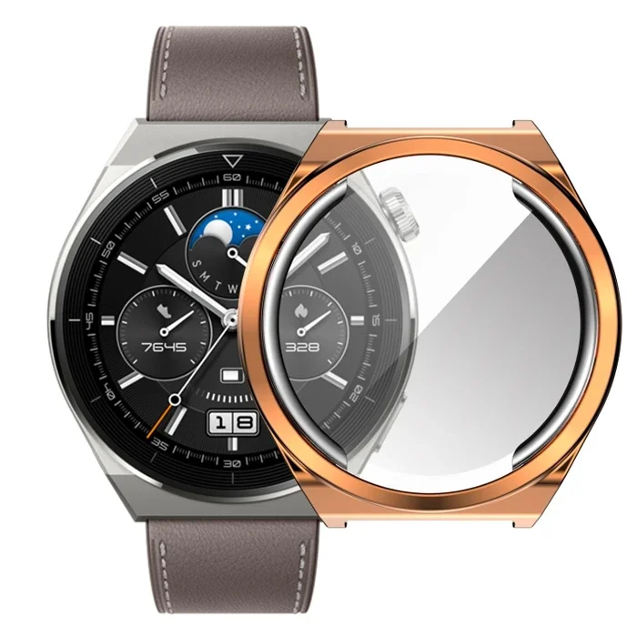 Ally Huaewei Watch GT 3 Pro 43mm Kılıf 360 Full Koruma Ultra İnce Silikon Kılıf-1852