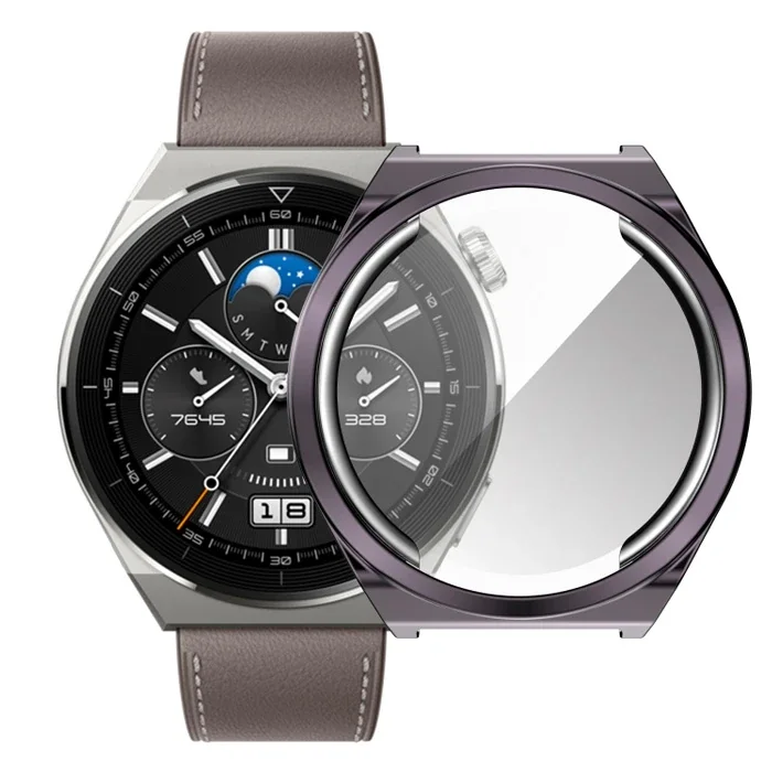 Ally Huaewei Watch GT 3 Pro 46mm Kılıf 360 Full Koruma Ultra İnce Silikon Kılıf-1852