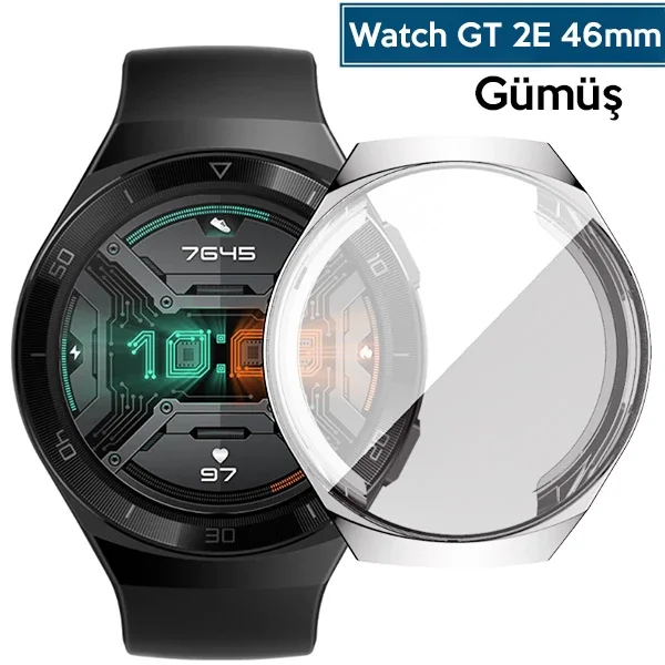 Ally Huawei Watch GT2E 46mm 360 Koruma Ultra İnce Silikon Kılıf-1852