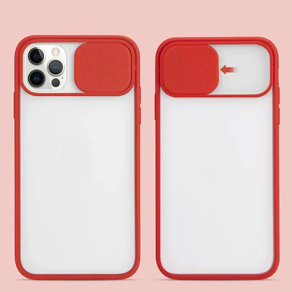 Ally İPhone 12 Pro 6.1 Kamera koruyucu Sürgülü Şeffaf Kılıf-1852