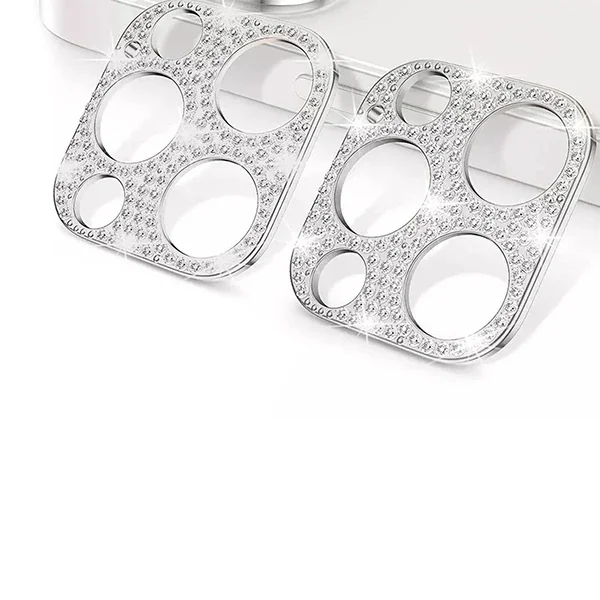ALLY İPhone 12 Pro Max Kamera Koruyucu Lens Diamond Taş İşlemeli-1852