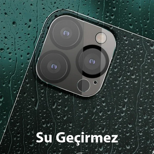 ALLY İPhone 13 Pro-13 Pro Max 3D Full Tempered Glass Cam Kamera Koruyucu-1852