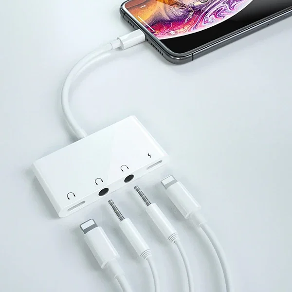 ALLY İPhone 14-13-12-11 4in1 Otg Ses Adaptörü Çift DC 3.5MM Jack-1852 ALLY İPhone 14-13-12-11 4in1 Otg Ses Adaptörü Çift DC 3.5MM Jack-1852