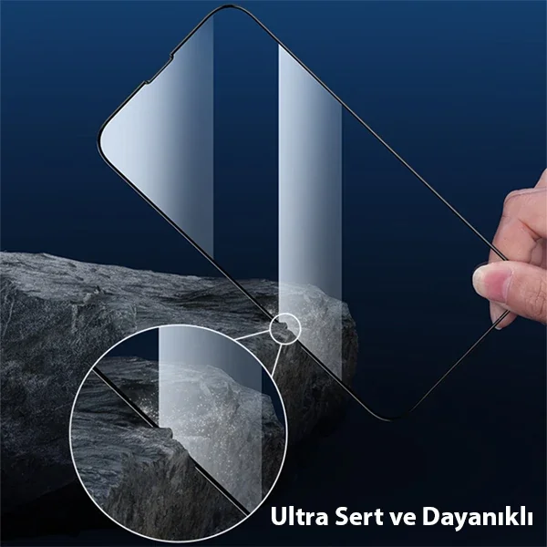 Ally iPhone 14 6.1 Full Glue-Tempered Cam Ekran Koruyucu-1852